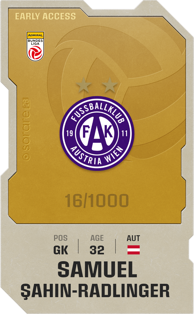 Samuel Sahin-Radlinger 2025-26 • Limited 16/1000