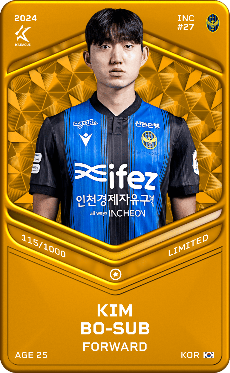 Kim Bo-Sub 2024-25 • Limited 115/1000