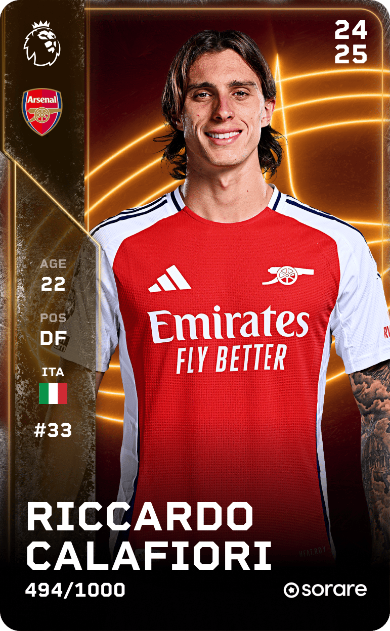 Riccardo Calafiori 2024-25 • Limited 494/1000