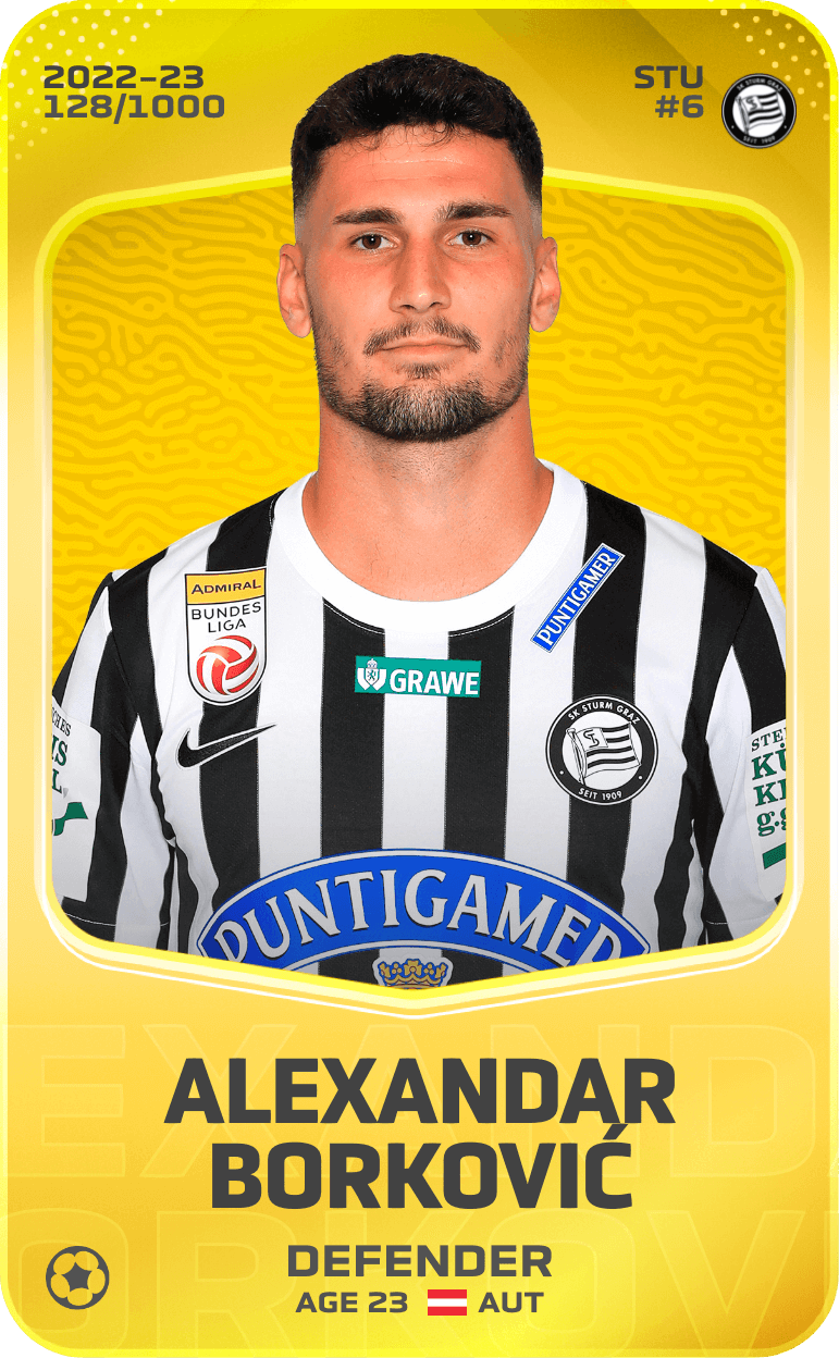 Alexandar Borković 2022-23 • Limited 128/1000