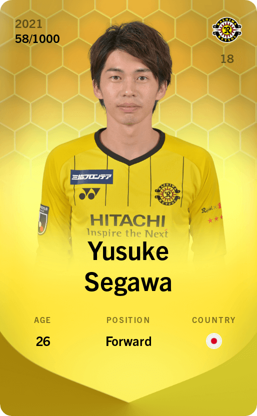Yusuke Segawa 2021-22 • Limited 58/1000