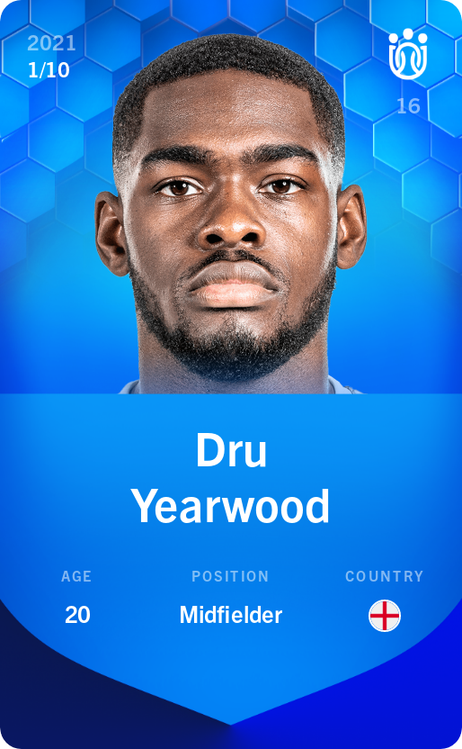 Sorare - Sorare Official - Dru Yearwood 2021-22 • Super Rare 1/10 - NFT # 77403433037574985560849812794772337478802471304072222040521132871074179154589