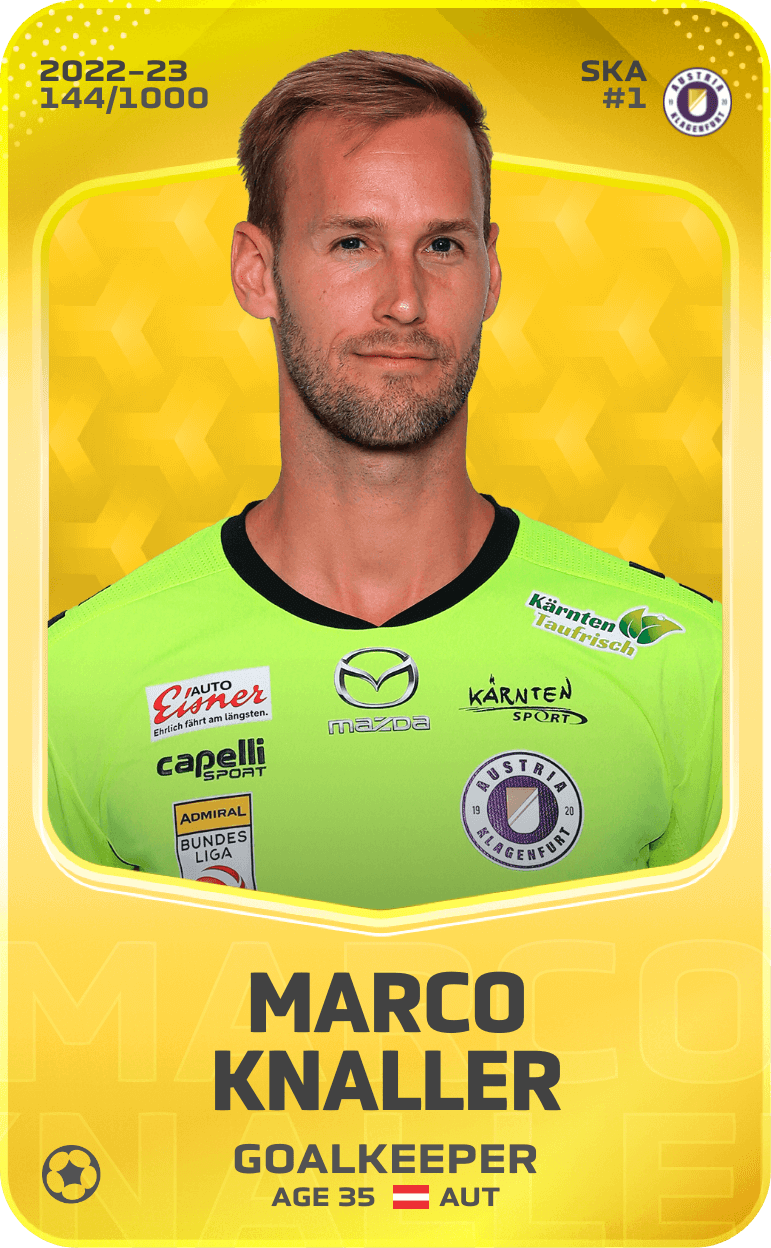 Marco Knaller 2022-23 • Limited 144/1000