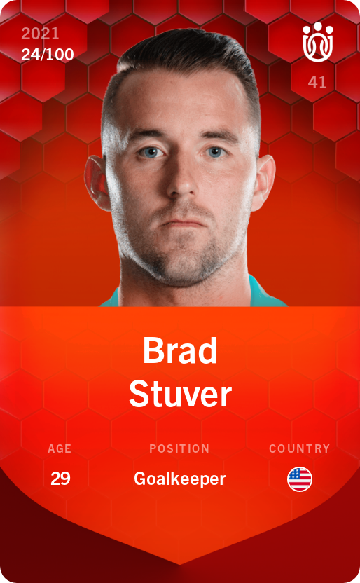 Sorare - Sorare Official - Brad Stuver 2021-22 • Rare 24/100 - NFT # 100310115421505481145173100823000668036807429516264370048887891280623851287333