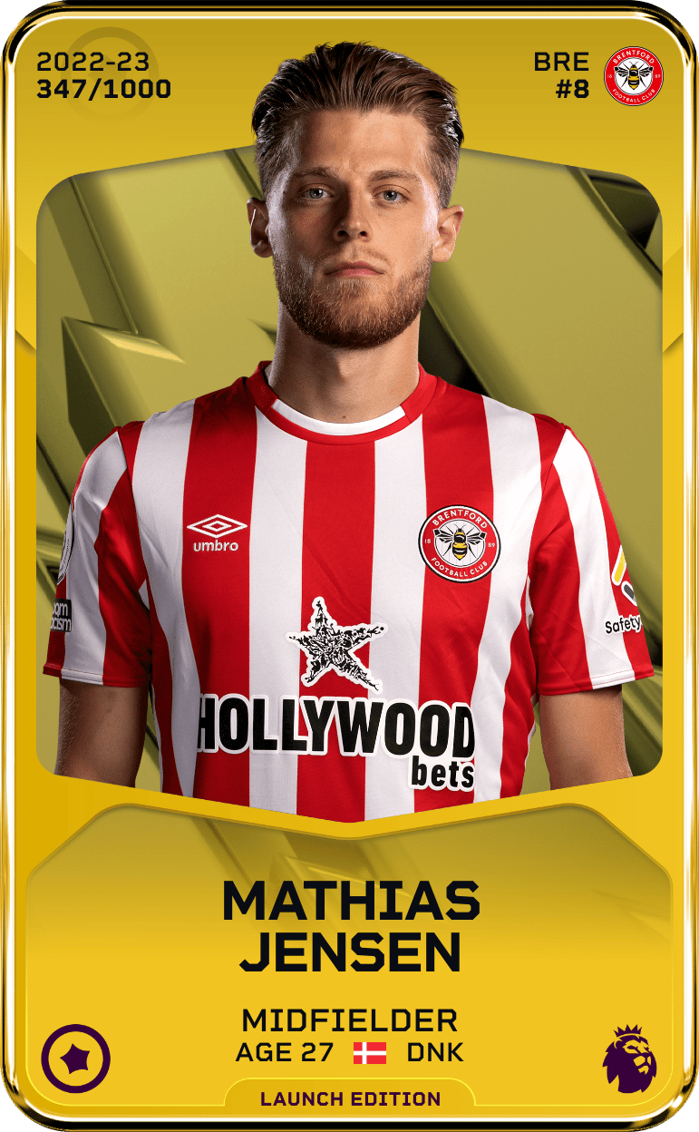 Mathias Jensen 2022-23 • Limited 347/1000