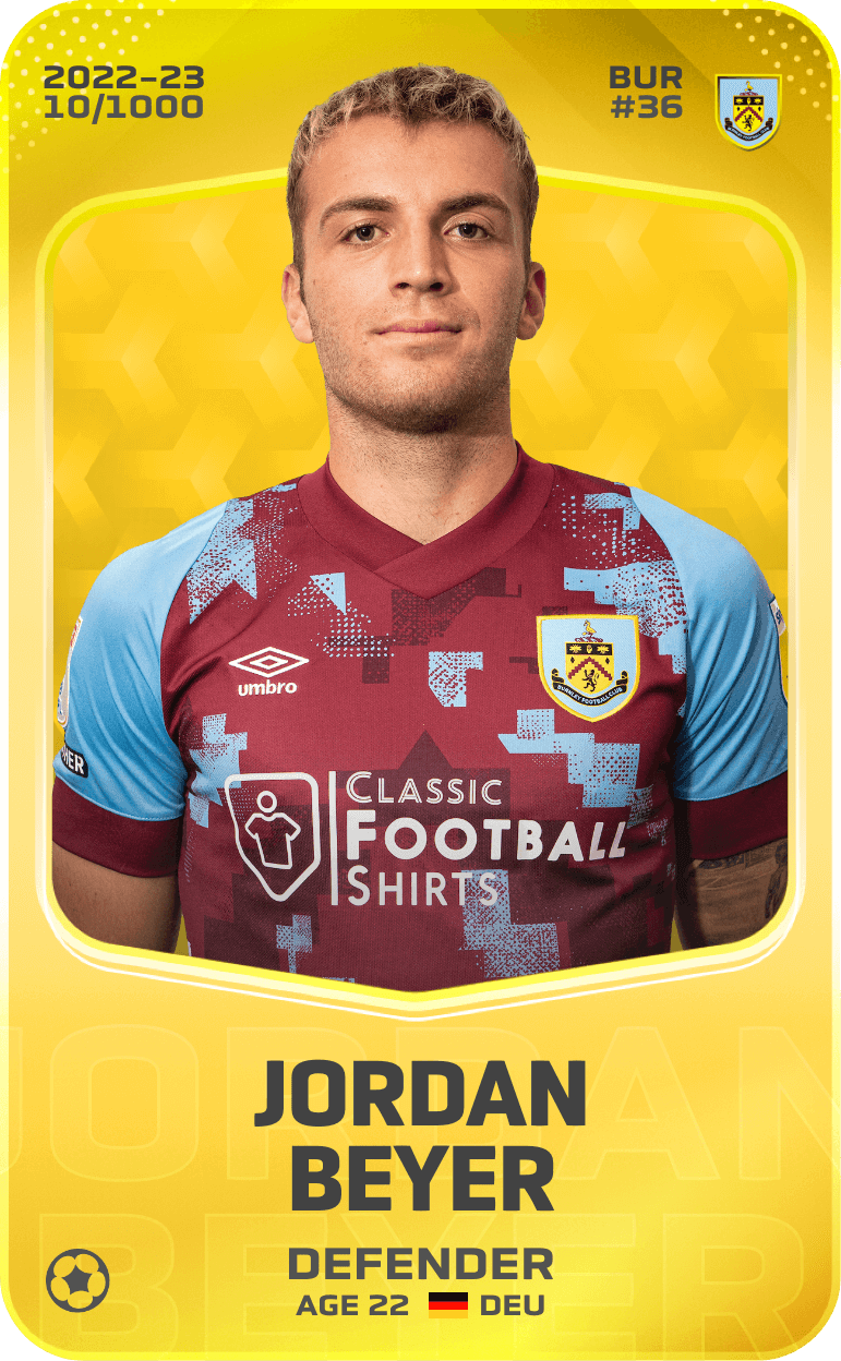 Jordan Beyer 2022-23 • Limited 10/1000