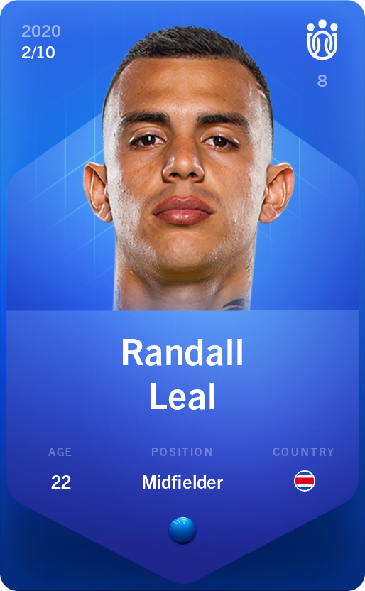 Sorare - Sorare Official - Randall Leal 2020-21 • Super Rare 2/10 - NFT # 35149682235716912898927154054140898255690107391617685353478581252608583051364