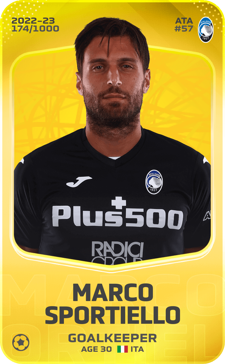 Marco Sportiello 2022-23 • Limited 174/1000