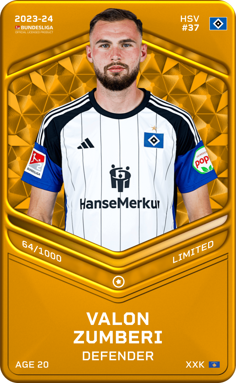 Valon Zumberi 2023-24 • Limited 64/1000