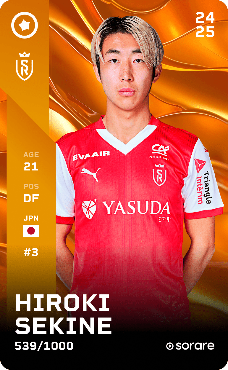 Hiroki Sekine 2024-25 • Limited 539/1000