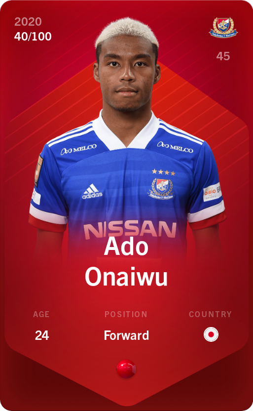 Sorare - Sorare Official - Ado Onaiwu 2020-21 • Rare 40/100 - NFT # 39621004416228011244225217207568047180786906530875193157993168071714048359019