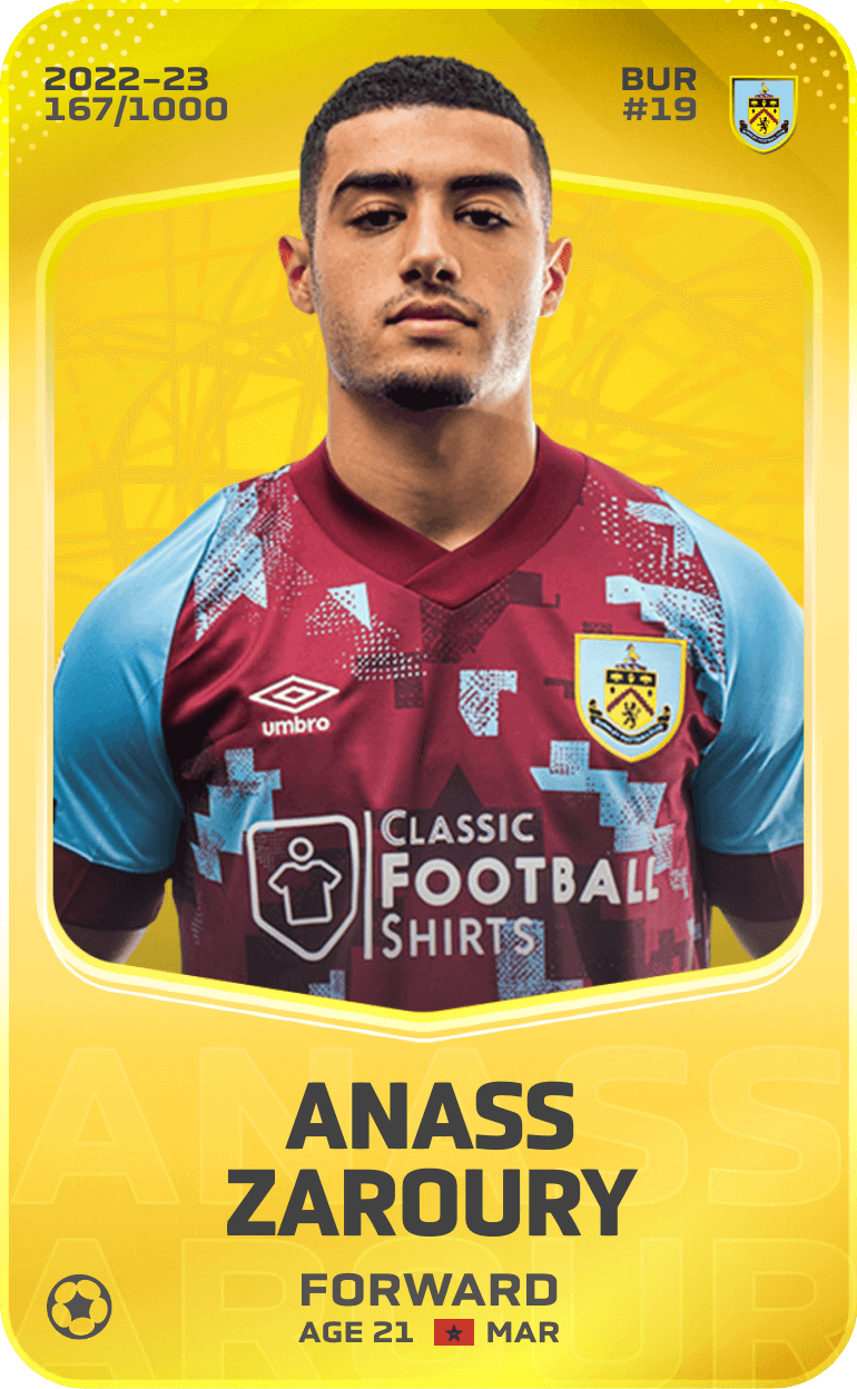Anass Zaroury 2022-23 • Limited 167/1000