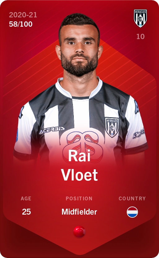 Sorare - Sorare Official - Rai Vloet 2020-21 • Rare 58/100 - NFT # 76440785428985095141033438197005206151425759810048052447207774544502966068474
