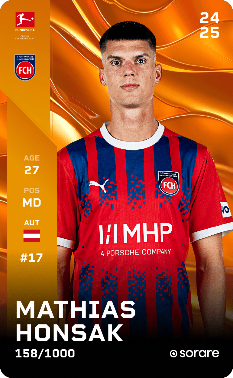 Mathias Honsak 2024-25 • Limited 158/1000