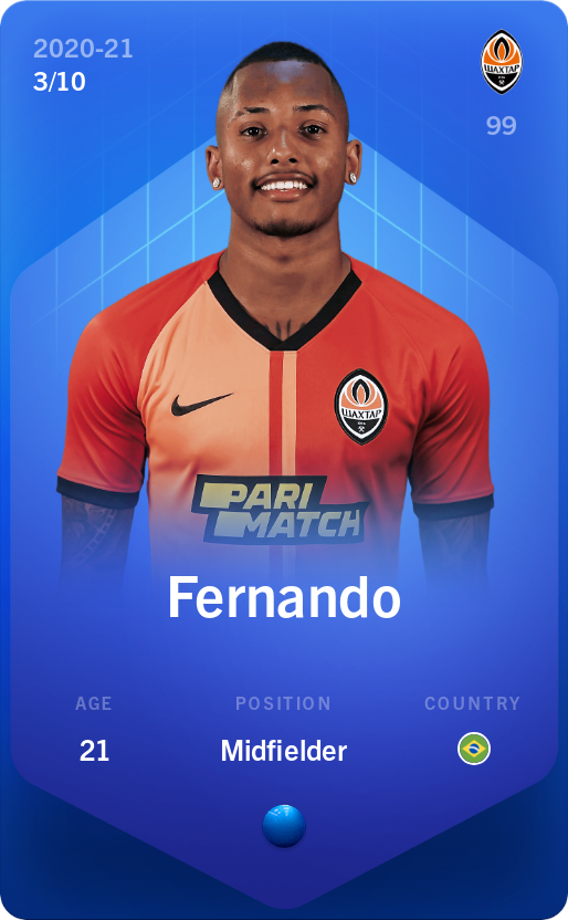Sorare - Sorare Official - Fernando 2020-21 • Super Rare 3/10 - NFT # 27950073566652914711821307704058964977621120110224287901723752068541718937751