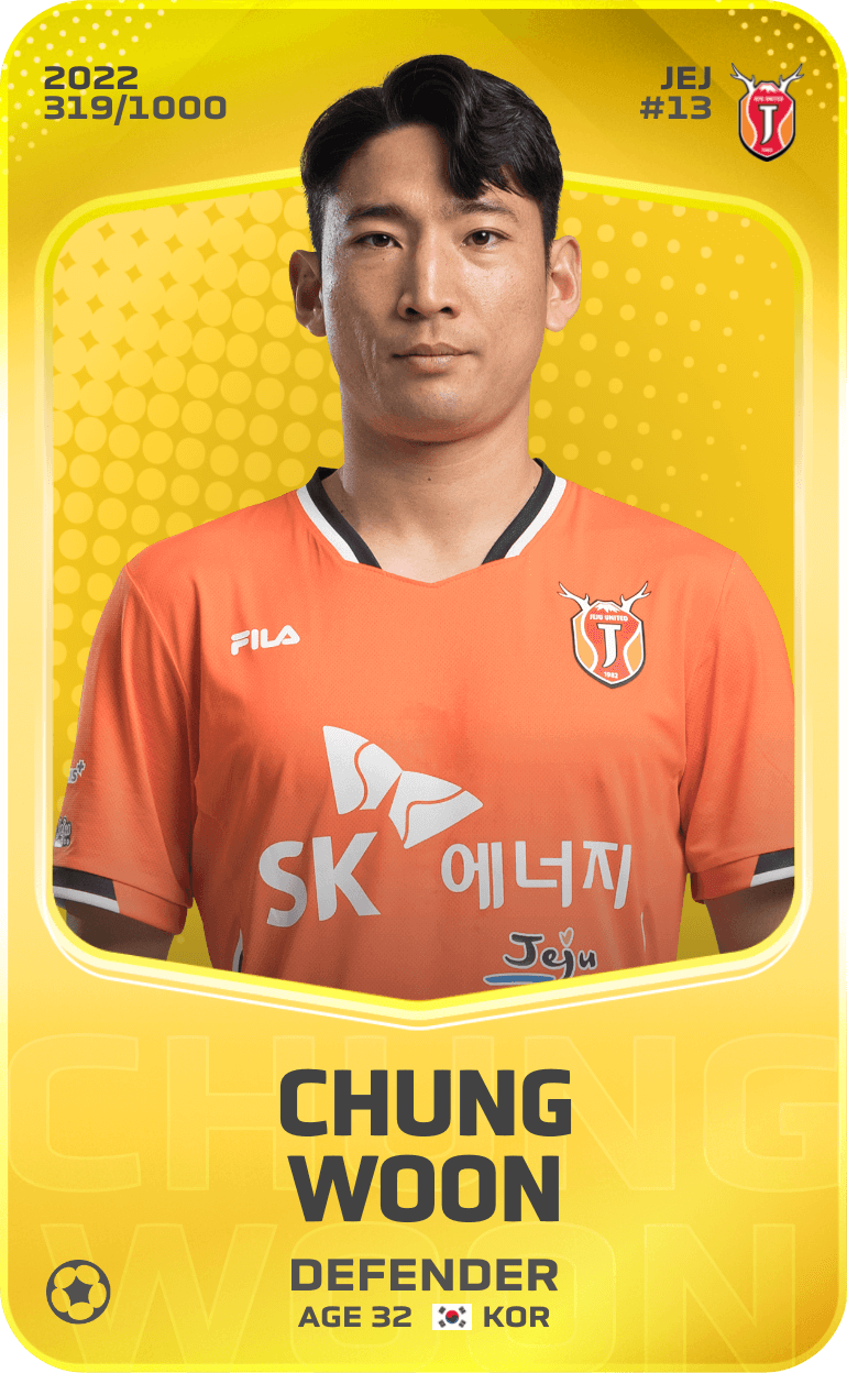 Chung Woon 2022-23 • Limited 319/1000