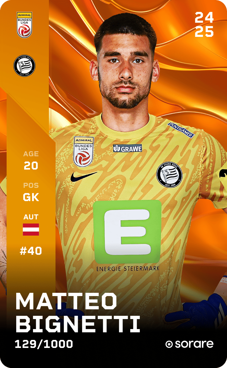 Matteo Bignetti 2024-25 • Limited 129/1000