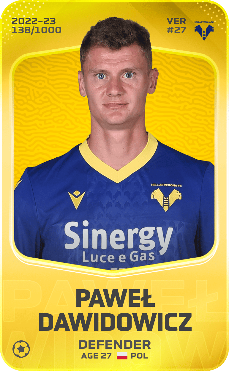 Paweł Dawidowicz 2022-23 • Limited 138/1000