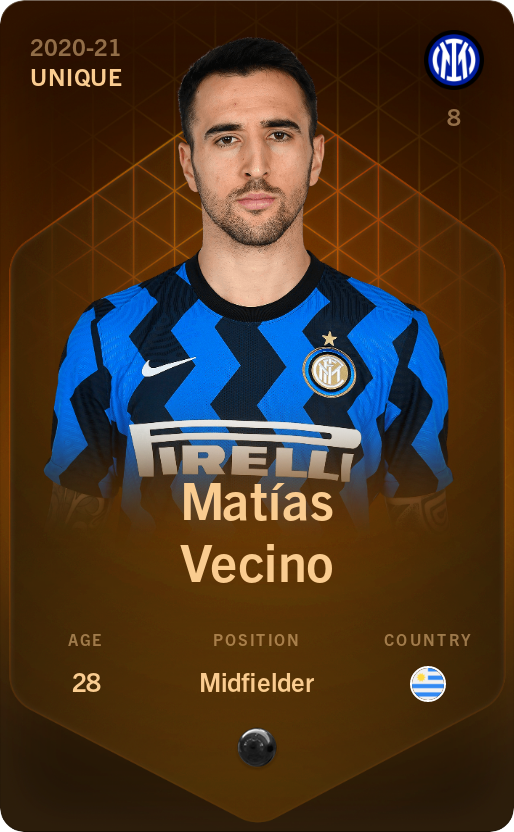 Sorare - Sorare Official - Matías Vecino 2020-21 • Unique - NFT # 109879469322889881618148746474375097563726842920432813272358413621438430116544
