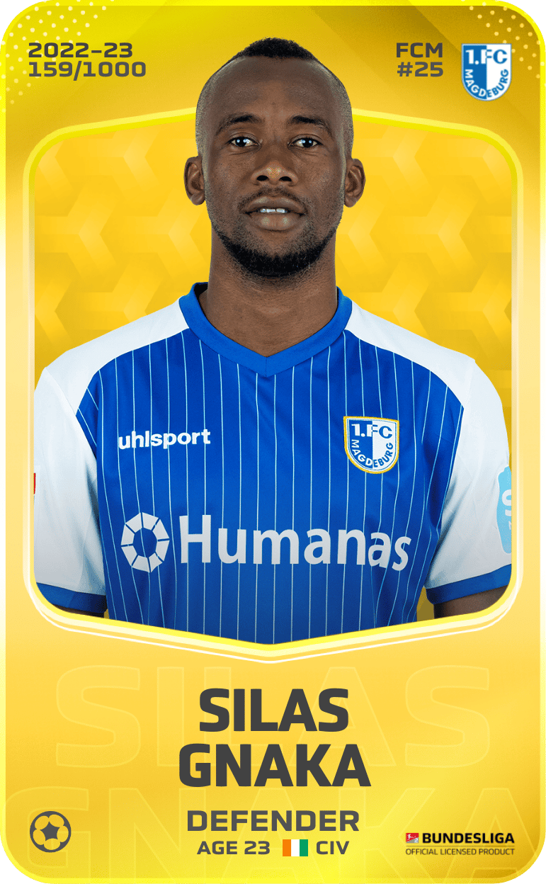 Silas Gnaka 2022-23 • Limited 159/1000