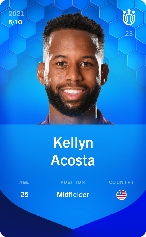 Sorare - Sorare Official - Kellyn Acosta 2021-22 • Super Rare 6/10 - NFT # 51157259472960876539665316773410571080481050797092688291361501048746492684544