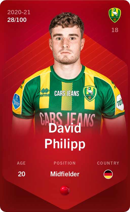 Sorare - Sorare Official - David Philipp 2020-21 • Rare 28/100 - NFT # 84556129552969894979974997701940295627954114534902067009584733142289450927714