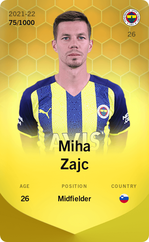 Miha Zajc 2021-22 • Limited 75/1000