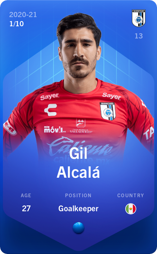 Sorare - Sorare Official - Gil Alcalá 2020-21 • Super Rare 1/10 - NFT # 37514070920677821154916244685158976259458576557879004543143999676124802699439