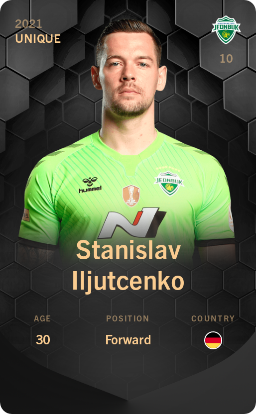 Sorare - Sorare Official - Stanislav Iljutcenko 2021-22 • Unique - NFT # 34922752010292626045593593516765441993702201914948096555235080119525699357915