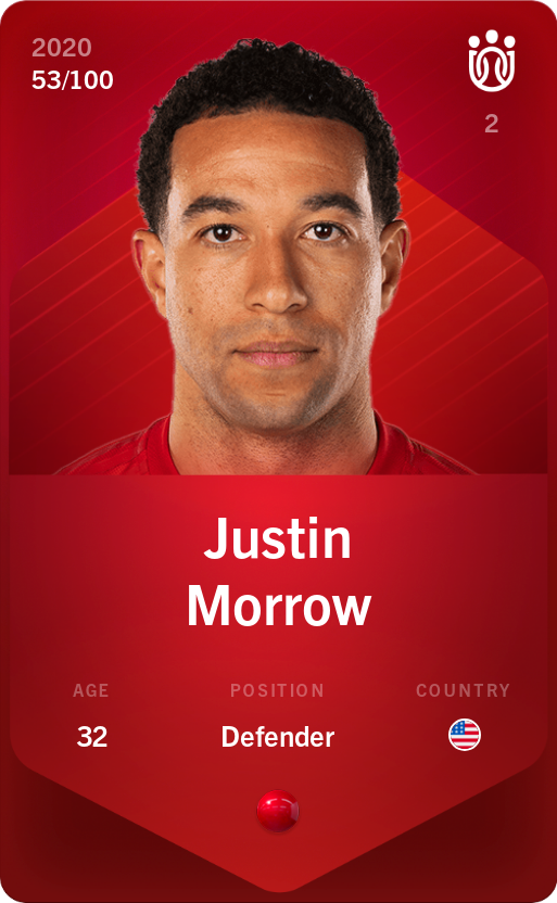 Sorare - Sorare Official - Justin Morrow 2020-21 • Rare 53/100 - NFT # 89445602443353385315795335106216428084138149086970733120816541544784853413363