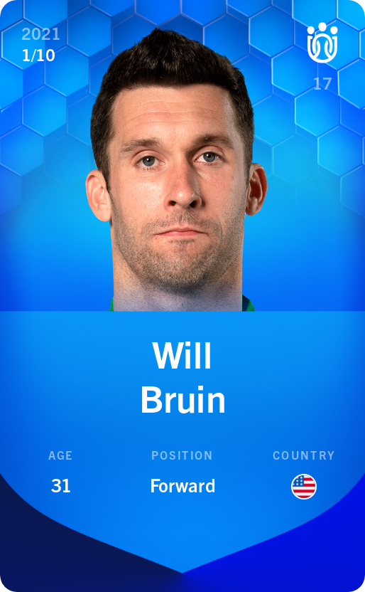 Sorare - Sorare Official - Will Bruin 2021-22 • Super Rare 1/10 - NFT # 56579823035821251266025587388063206884831185755199632933482620673798888827254