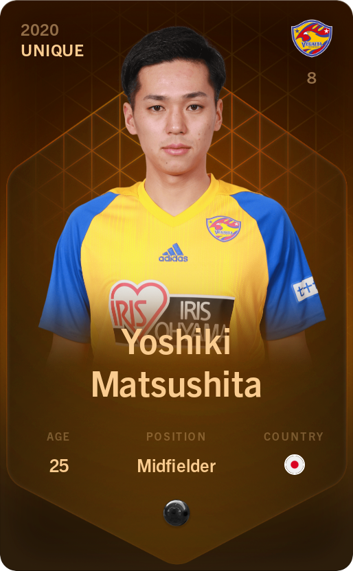 Sorare - Sorare Official - Yoshiki Matsushita 2020-21 • Unique - NFT # 101765916680027378507949442663836592393212042685432436631148318068020781471060