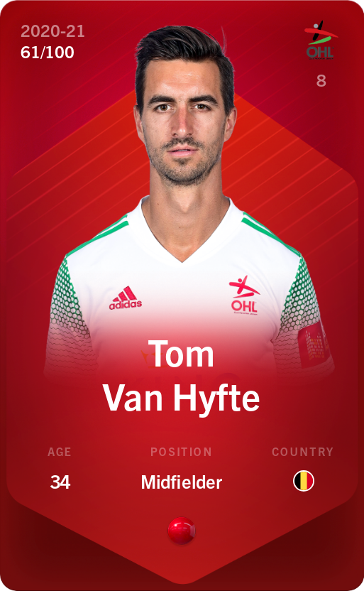 Sorare - Sorare Official - Tom Van Hyfte 2020-21 • Rare 61/100 - NFT # 103265176466927446597975958578881066821421560893316959758137197838862940183825