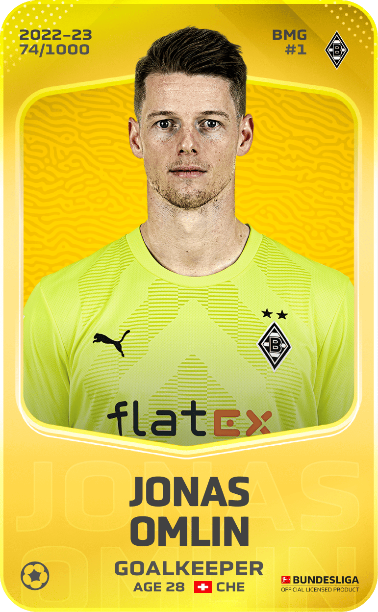 Jonas Omlin 2022-23 • Limited 74/1000