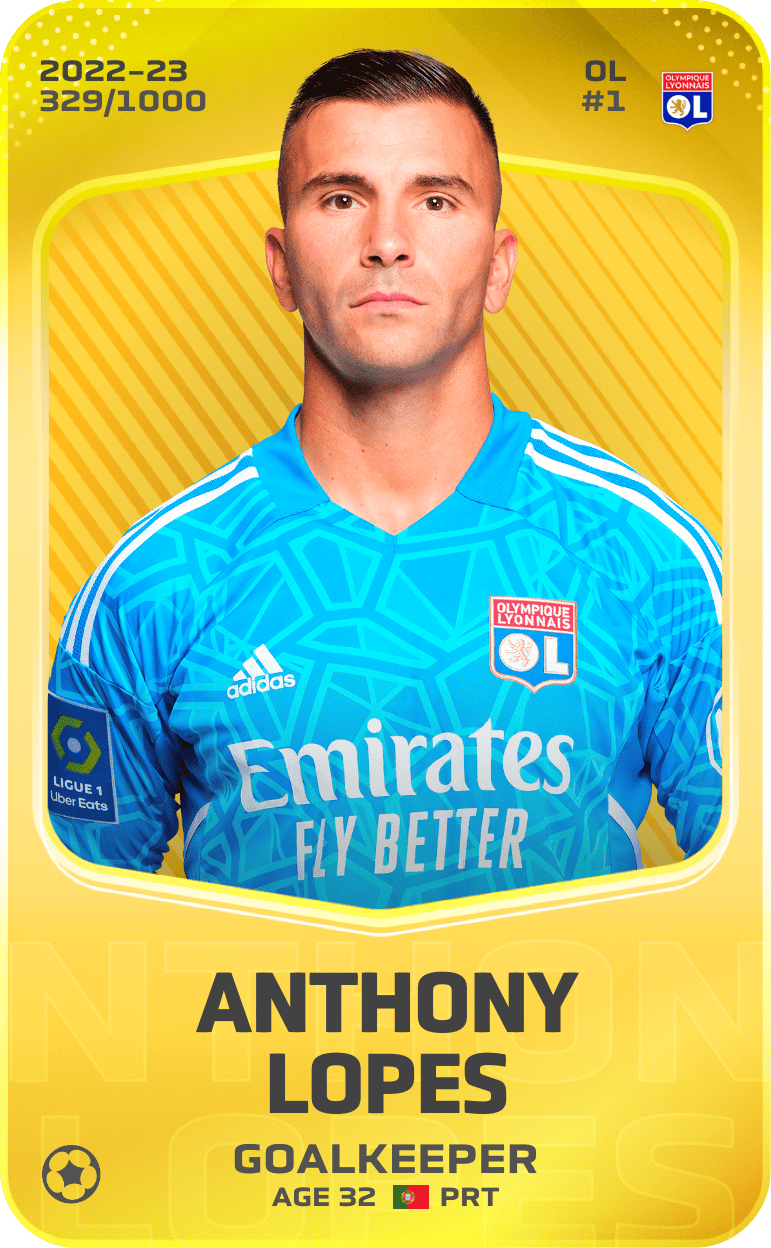 Anthony Lopes 2022-23 • Limited 329/1000