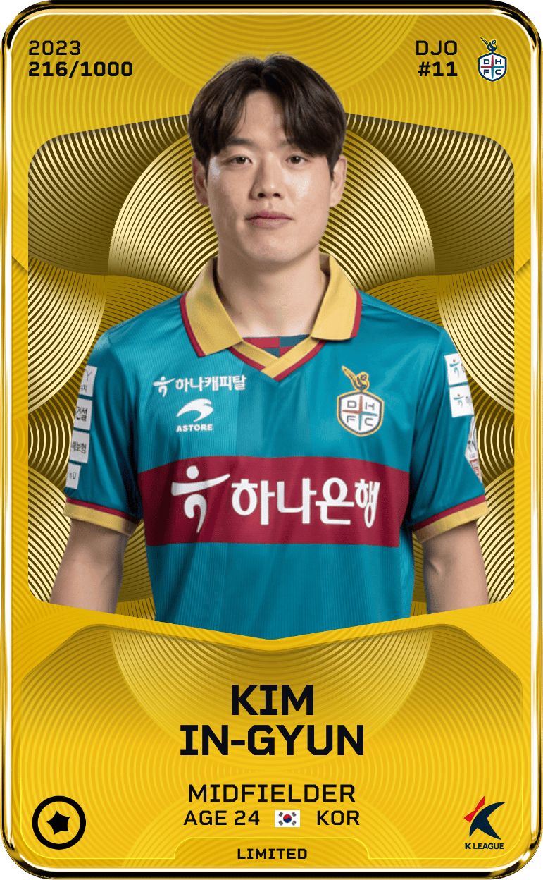 Kim In-Gyun 2023-24 • Limited 216/1000