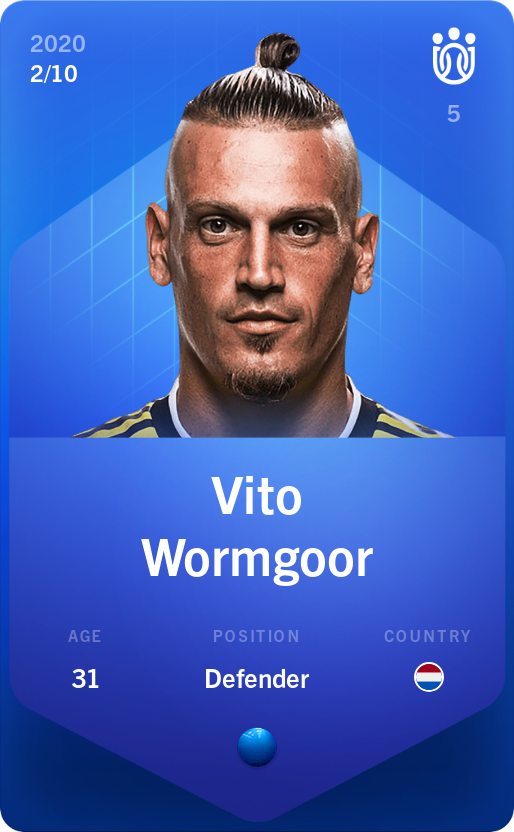 Sorare - Sorare Official - Vito Wormgoor 2020-21 • Super Rare 2/10 - NFT # 16111510687851928793347567926473232876255103792506153502908079038452006125711