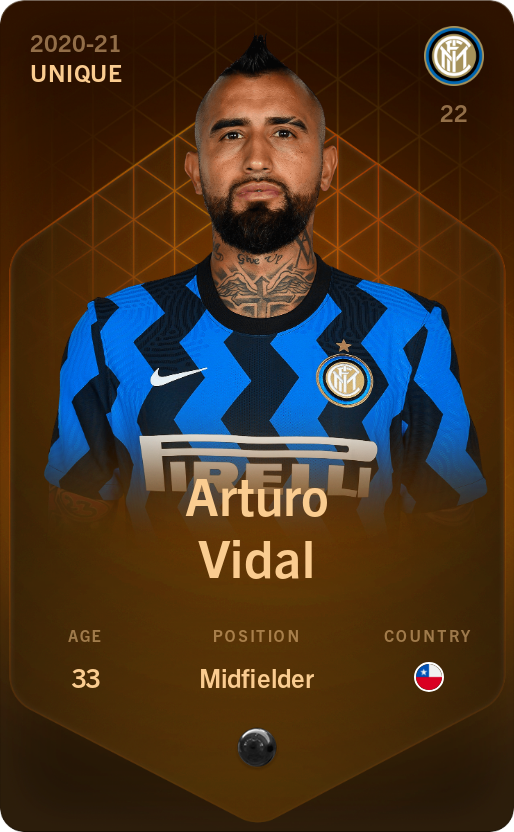Sorare - Sorare Official - Arturo Vidal 2020-21 • Unique - NFT # 64441115115594676094895213737632719580319137966014812782283352212242885030383