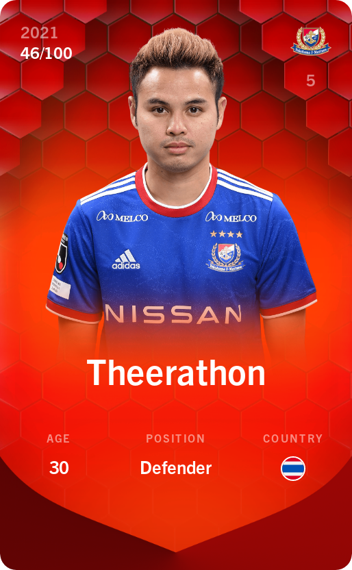 Sorare - Sorare Official - Theerathon 2021-22 • Rare 46/100 - NFT # 71905610404106733990721877999961620113004171603343386399941625610328561636320