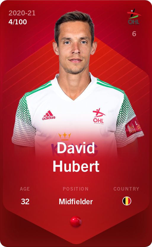 Sorare - Sorare Official - David Hubert 2020-21 • Rare 4/100 - NFT # 20343483120443240075504594525352445990281035918620177124770299900962400072326