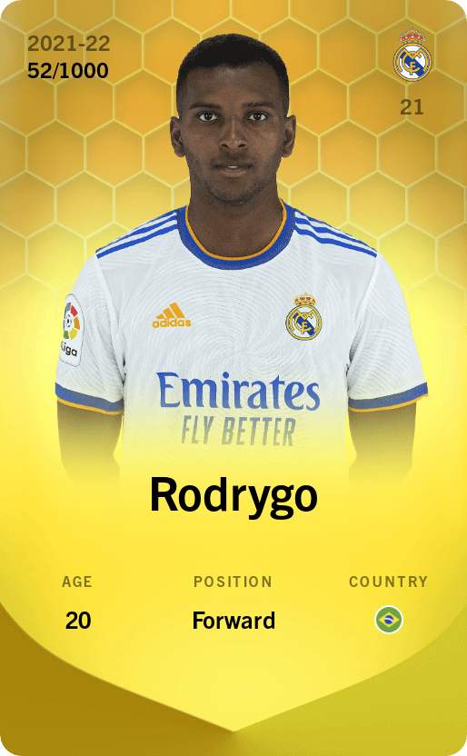 Rodrygo 2021-22 • Limited 52/1000