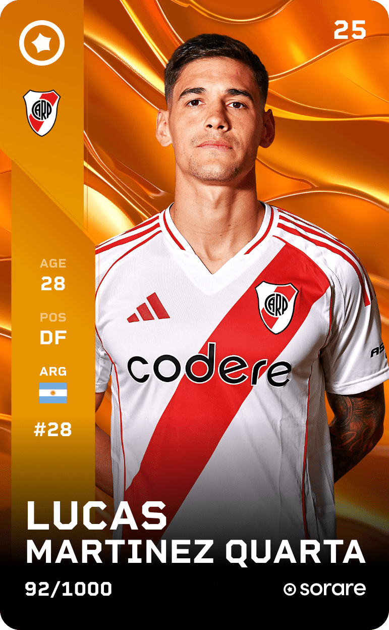 Lucas Martinez Quarta 2025-26 • Limited 92/1000