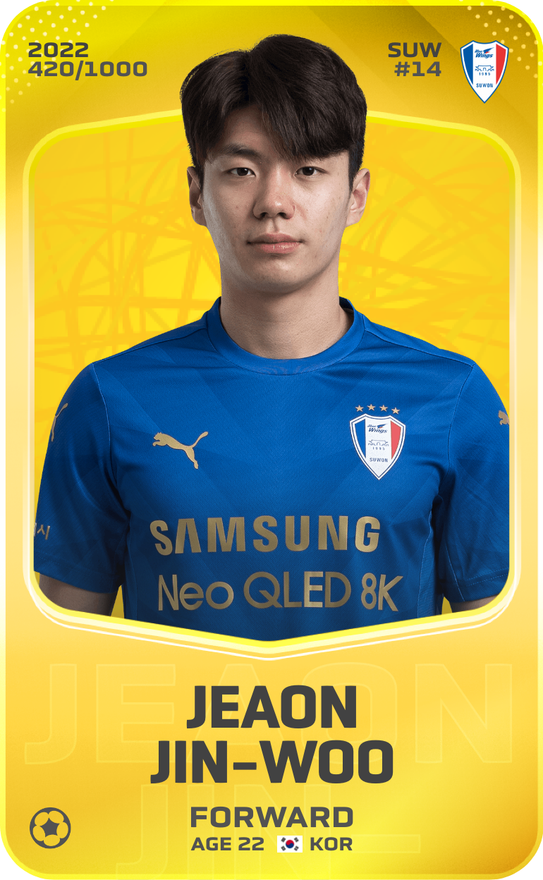 Sorare - Sorare Official - Jeaon Jin-Woo  2022-23 • Limited 420/1000 - NFT # 1172084299918610603438951840866418622471133846281046464281519806045866850681
