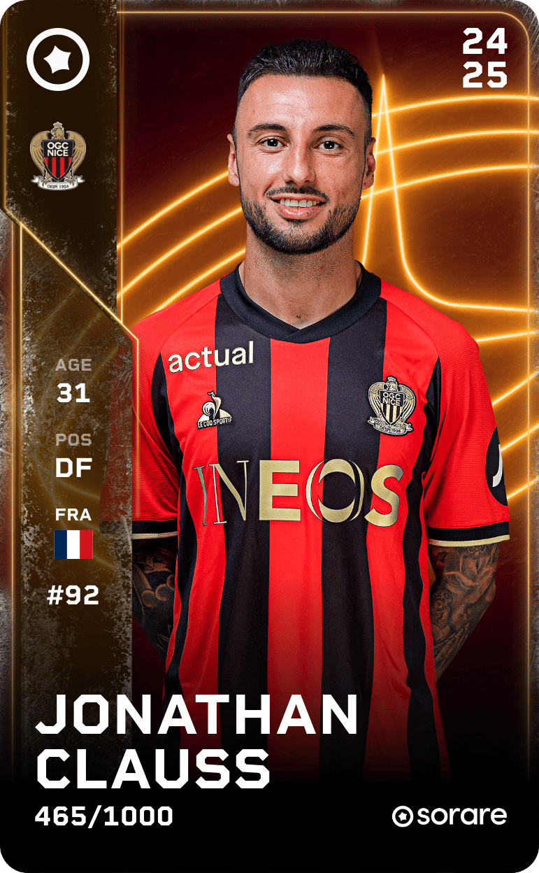 Jonathan Clauss 2024-25 • Limited 465/1000