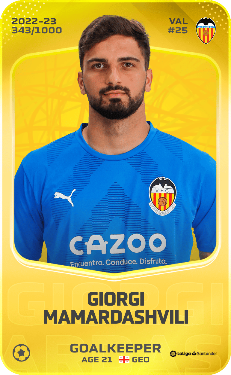 Giorgi Mamardashvili 2022-23 • Limited 343/1000