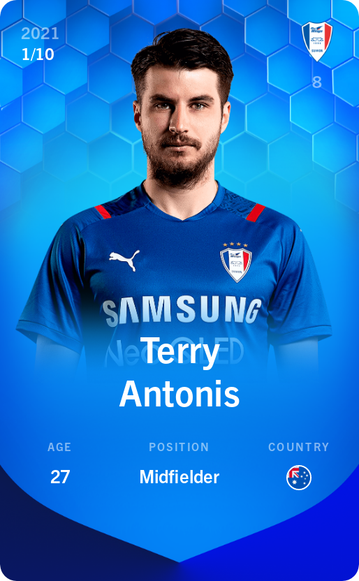 Sorare - Sorare Official - Terry Antonis 2021-22 • Super Rare 1/10 - NFT # 25731977712746613404965075639821975230639509180431125166649071809513156815