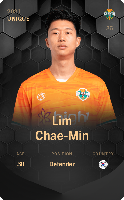 Sorare - Sorare Official - Lim Chae-Min 2021-22 • Unique - NFT # 18977662900793682706987250780059582050456619030834102729122905043847485048739