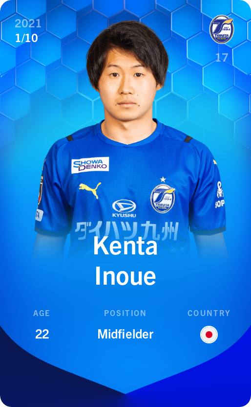 Sorare - Sorare Official - Kenta Inoue 2021-22 • Super Rare 1/10 - NFT # 1119535184078399548801341560149976046569922867363924771821851452743494053871