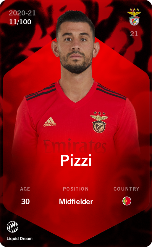 Sorare - Sorare Official - Pizzi 2020-21 • Rare 11/100 - NFT # 103547041732309529808735547308660001461613428891207360035835118406953734842067