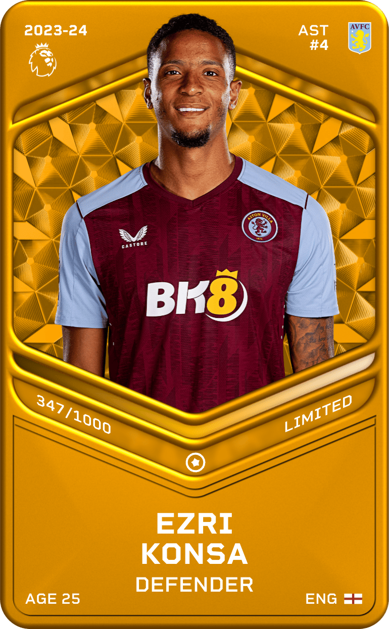 Ezri Konsa 2023-24 • Limited 347/1000
